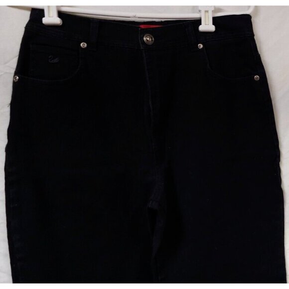 Gloria Vanderbilt Women 10 Short Black Stretch Hi Rise Straight Leg Jeans 28x29 - Picture 4 of 14
